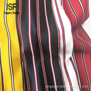 Woven Rayon Poplin Print Fabric Good Handfeeling